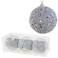 Набор елочных игрушек "Шар" (пена), D8см, 3шт.