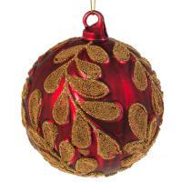 Елочная игрушка "Шар" (стекло), D10см