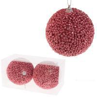 Набор елочных игрушек "Шар" (пена), D10см, 2шт.