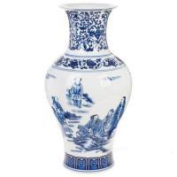 Ваза "Шинуазри Blue" (керамика), D18xH33,5 см