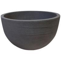 Кашпо файберстоун Nobilis Marco "Grey sand Round", D35хH20 см