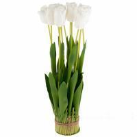 Цветы искусственные "Тюльпаны" в банче, 60 см