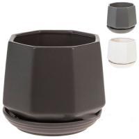 Кашпо (керамика), D15,5xH13 см, в асс.