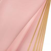 Набор матовой пленки с золотой окантовкой, 58х58 см, 65 mic (20шт)