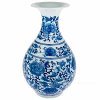 Ваза "Шинуазри Blue" (керамика), D15xH30 см