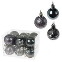 Набор елочных игрушек "Шар" (пластик), D4см, 12шт.