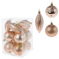 Набор елочных игрушек (пластик), 13шт.