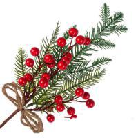 Ветка еловая искусственная (пластик), 34см