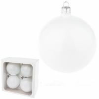 Набор елочных игрушек "Шар" ( стекло),D10см, 4 шт.