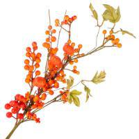 Ветка ягодная искусственная (пластик), 71см