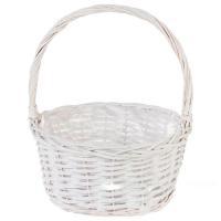 Корзина плетеная (ива), D30хH14/35см