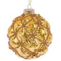 Елочная игрушка "Шар" (стекло), D10см