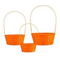 Набор корзин из бамбука "Лукошко", 3 шт, D 22/24/27 см