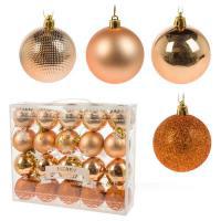 Набор елочных украшений "Шар" (пластик), D6см, 20шт.