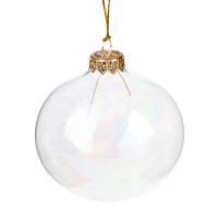 Шар подвесной стеклянный "Перламутр"