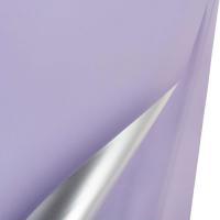 Набор двусторонней матовой пленки (цветная/серебро), 58х58 см, 58 mic (20шт)