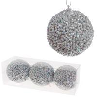 Набор елочных игрушек "Шар" (пена), D8см, 3шт.
