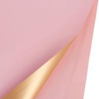 Набор двусторонней матовой пленки (цветная/золото), 58х58 см, 63 mic (20шт)