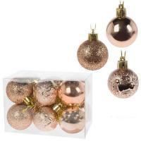 Набор елочных игрушек "Шар" (пластик), D4см, 12шт.