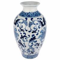 Ваза "Шинуазри Blue" (керамика), D21xH35 см
