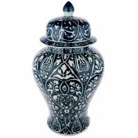 Ваза "Шинуазри Blue"(керамика), D20xH38 см