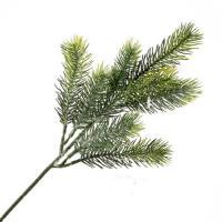 Ветка еловая искусственная (пластик), 36 см