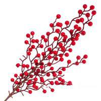 Ветка ягодная искусственная (пластик), 70см