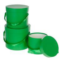 Набор коробок шляпных, D22,3хH19,5 см, D20хH17 см, D18,2хH14 см (3 шт)