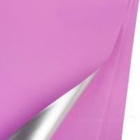 Набор двусторонней матовой пленки (цветная/серебро), 58х58 см, 58 mic (20шт)