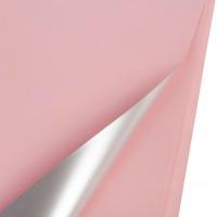 Набор двусторонней матовой пленки (цветная/серебро), 58х58 см, 58 mic (20шт)