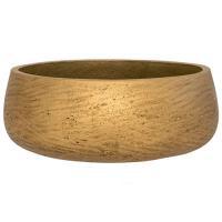 Кашпо Rough Eileen M Metallic Gold, D29xH11см