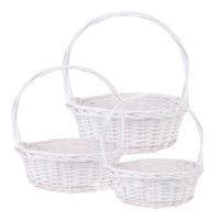 Набор корзин плетеных (ива), D39хН14/40см, D32хН11/35см, D25хН9/30см, (3шт)