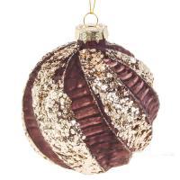 Елочная игрушка "Шар" (стекло), D10см