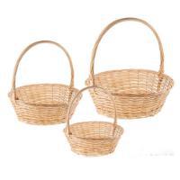 Набор корзин из ивы "Овальные", 3 шт, D 61/52/44 см