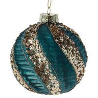 Елочная игрушка "Шар" (стекло), D10см