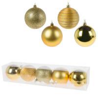 Набор елочных игрушек "Шар" (пластик), D8см, 5шт.