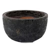 Кашпо керамика Nobilis Marco "S-black Round", D43хH27 см