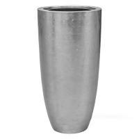 Кашпо Metallic Silver leaf Partner Glossy Silver (with liner), D46хH90см
