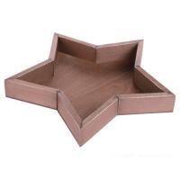 Поднос с бортом "Звезда" (дерево), 27х27хН4 см