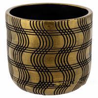 Кашпо "Узор" (керамика), D15xH13,5 см