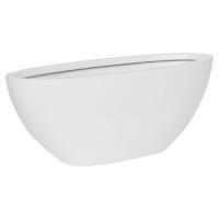 Кашпо Fiberstone Matt white dorant M, 53х23хН21см