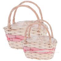 Набор корзин плетеных (ива), 32х20xH14/28см, 26х15xH12/23см, 2шт.