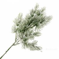 Ветка еловая заснеженная искусственная (пластик), 35 см