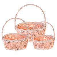 Набор корзин плетеных (ива), D35хН15/39см, D30хН14/35см, D25хН12/30см, 3 шт.