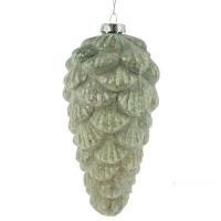 Елочная игрушка "Шишка" (стекло), D9хН19,5см