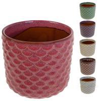 Кашпо (керамика), D13xH14см, в асс.