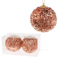 Набор елочных игрушек "Шар" (пена), D10см, 2шт.
