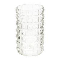 Ваза с декоративной текстурой "Авиньон" (стекло), D11,8xH20 см