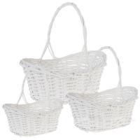 Набор корзин плетеных (ива), 42х30xH14/40см, 36х25xH12/35см, 30х21xH10/30см,3шт.