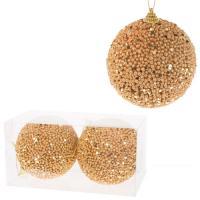 Набор елочных игрушек "Шар" (пена), D10см, 2шт.